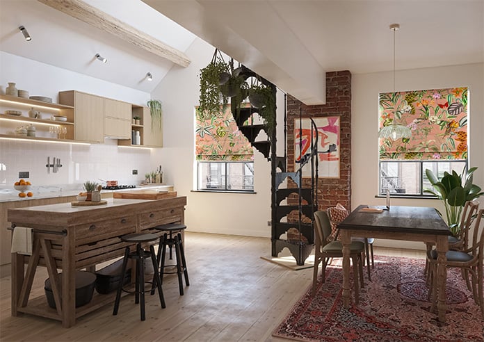 Barbados, Coral Sands - Motorised Roman Blind - Image 6